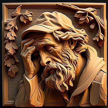 3D model Henry Mosler American artist (STL)